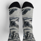 Niedliche Pinguine auf Socken der Beach Crew (Oben)
