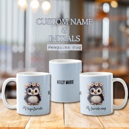 Niedliche Pinguine Bilingual mi taza favorita Span Kaffeetasse