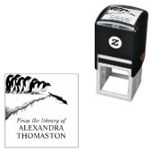 Niedliche Pinguine Cliff Diving Library Name Permastempel (Beispiel)