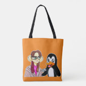 Niedliche Pinguine Einkaufstasche Tasche (Rückseite)