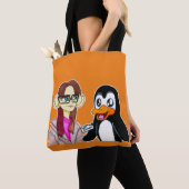 Niedliche Pinguine Einkaufstasche Tasche (Von Nahem)