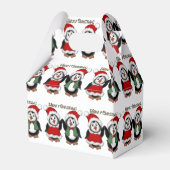 Niedliche Pinguine Frohe Weihnachtsgeschenk Box Geschenkschachtel (Rückseite)