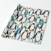 Niedliche Pinguine Geschenkideen Packpapier (Ungerollt)
