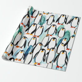 Niedliche Pinguine Geschenkideen Packpapier