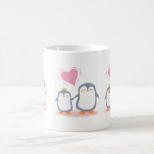 niedliche Pinguine in der Liebe Kaffeetasse (Mittel)