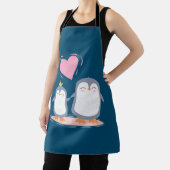 niedliche Pinguine in der Liebe Schürze (InSitu)