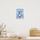 Niedliche Pinguine in meinem Zimmer Personalisiert Poster (Küche)
