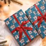 Niedliche Pinguine in Red Hats Blue Christmas Geschenkpapier<br><div class="desc">Dieses blaue Weihnachtspapier zeigt ein lustiges Muster von Pinguinen in roten Weihnachtsmannmützen,  die Winterferien feiern. Funny Pinguine dekorieren Weihnachtsbäume,  treffen sich mit Freunden und Familie,  und Eis Skate,  so ist dieses Design perfekt für festliche Geschenkpackungen. Dieses Muster befindet sich auf einem soliden,  blauen Hintergrund.</div>
