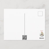 Niedliche Pinguine in Winterhütten teilen sich ein Postkarte (Rückseite)