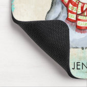 Niedliche Pinguine in Winterskarven und Hats nach Mousepad (Ecke)