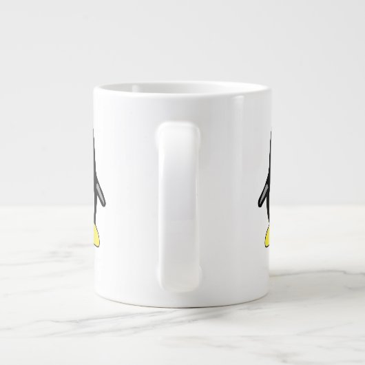 Niedliche Pinguine Kaffeezubereitung Tasse (Rückseite)