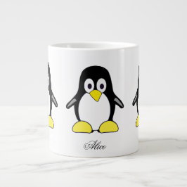 Niedliche Pinguine Kaffeezubereitung Tasse