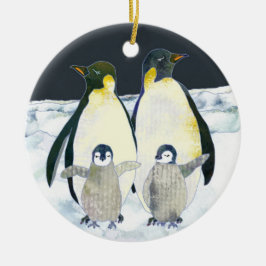 Niedliche Pinguine Keramikornament