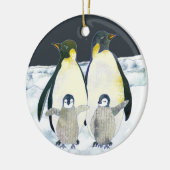 Niedliche Pinguine Keramikornament (Links)