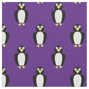 Niedliche Pinguine Kinder Baby Kinderzimmer Lila Stoff