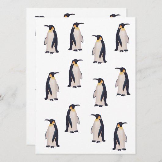 Niedliche Pinguine Muster (Vorne/Hinten)