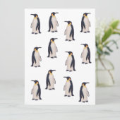 Niedliche Pinguine Muster (Stehend Vorderseite)