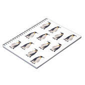 Niedliche Pinguine Muster Notizblock (Linke Seite)