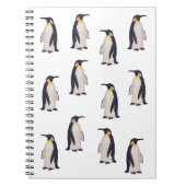 Niedliche Pinguine Muster Notizblock (Vorderseite)
