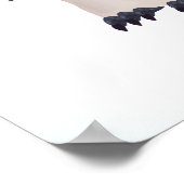 Niedliche Pinguine Muster Poster (Ecke)