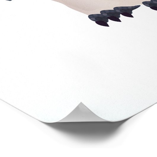 Niedliche Pinguine Muster Poster (Ecke)