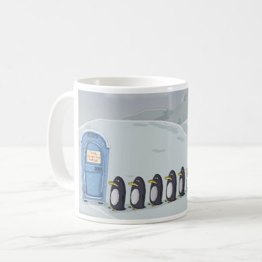 Niedliche Pinguine, nur Waschküche am Südpol Kaffeetasse (Vorderseite Links)