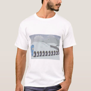 Niedliche Pinguine, nur Waschküche am Südpol. T-Shirt