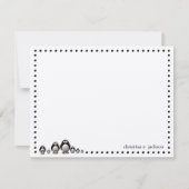 Niedliche Pinguine Personalisierte Note Card Mitteilungskarte (Vorderseite)