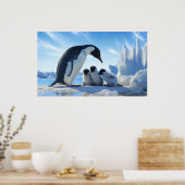 Niedliche Pinguine Poster (Küche)