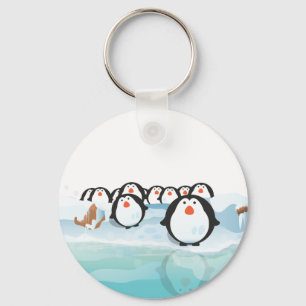 Niedliche Pinguine Schlüsselanhänger