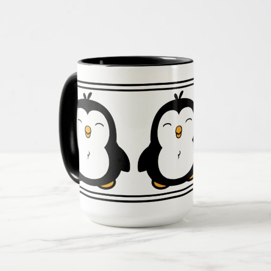 Niedliche Pinguine Tasse (Vorderseite Links)