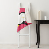 Niedliche Pinguine - Text und Farbe Sherpadecke (Beispiel)