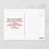 Niedliche Pinguine Weihnachten Postkarte (Rückseite)