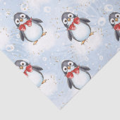 Niedliche Pinguine Weihnachten Seidenpapier (Detail)