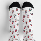 Niedliche Pinguine Wintervögel Arktische Tiere Socken (Oben)