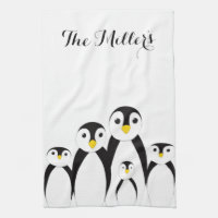 Niedliche Pinguinfamilie