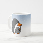 Niedliche Pinguinfamilie Kaffeetasse (Vorderseite Links)