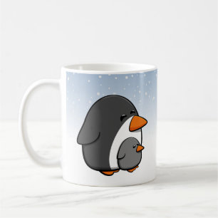 Niedliche Pinguinfamilie Kaffeetasse