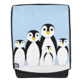 Niedliche Pinguinfamilie Rucksack (Vorderseite)