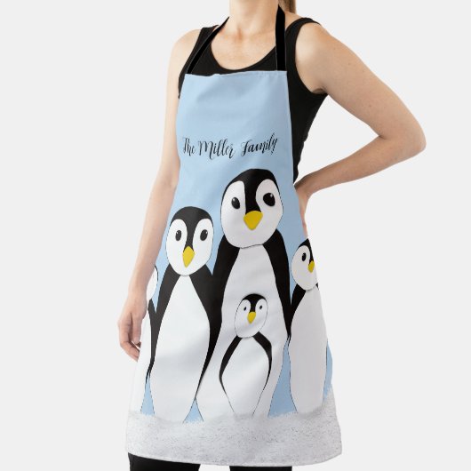 Niedliche Pinguinfamilie Schürze (InSitu)