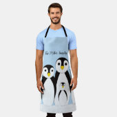 Niedliche Pinguinfamilie Schürze (Getragen)