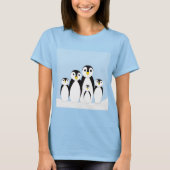 Niedliche Pinguinfamilie T-Shirt (Vorderseite)
