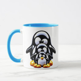 Niedliche Pinguinfamilie Tasse