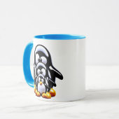 Niedliche Pinguinfamilie Tasse (Vorderseite Links)