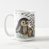 Niedliche Pinguinfamilie Tasse (Links)