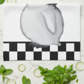 niedliche Pinguinfreunde fügen Text hinzu Geschirrtuch (Gefaltet)