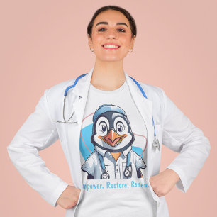 Niedliche Pinguingeschenke für Physiotherapeuten Ä T-Shirt