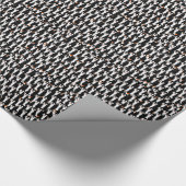 Niedliche Pinguinpilze Geschenkpapier (Ecke)