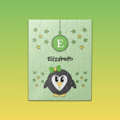 Niedliche Pinguinsterne und Namen "grüne Kinder" Puzzle