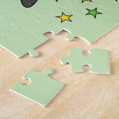 Niedliche Pinguinsterne und Namen "grüne Kinder" Puzzle (Seite)